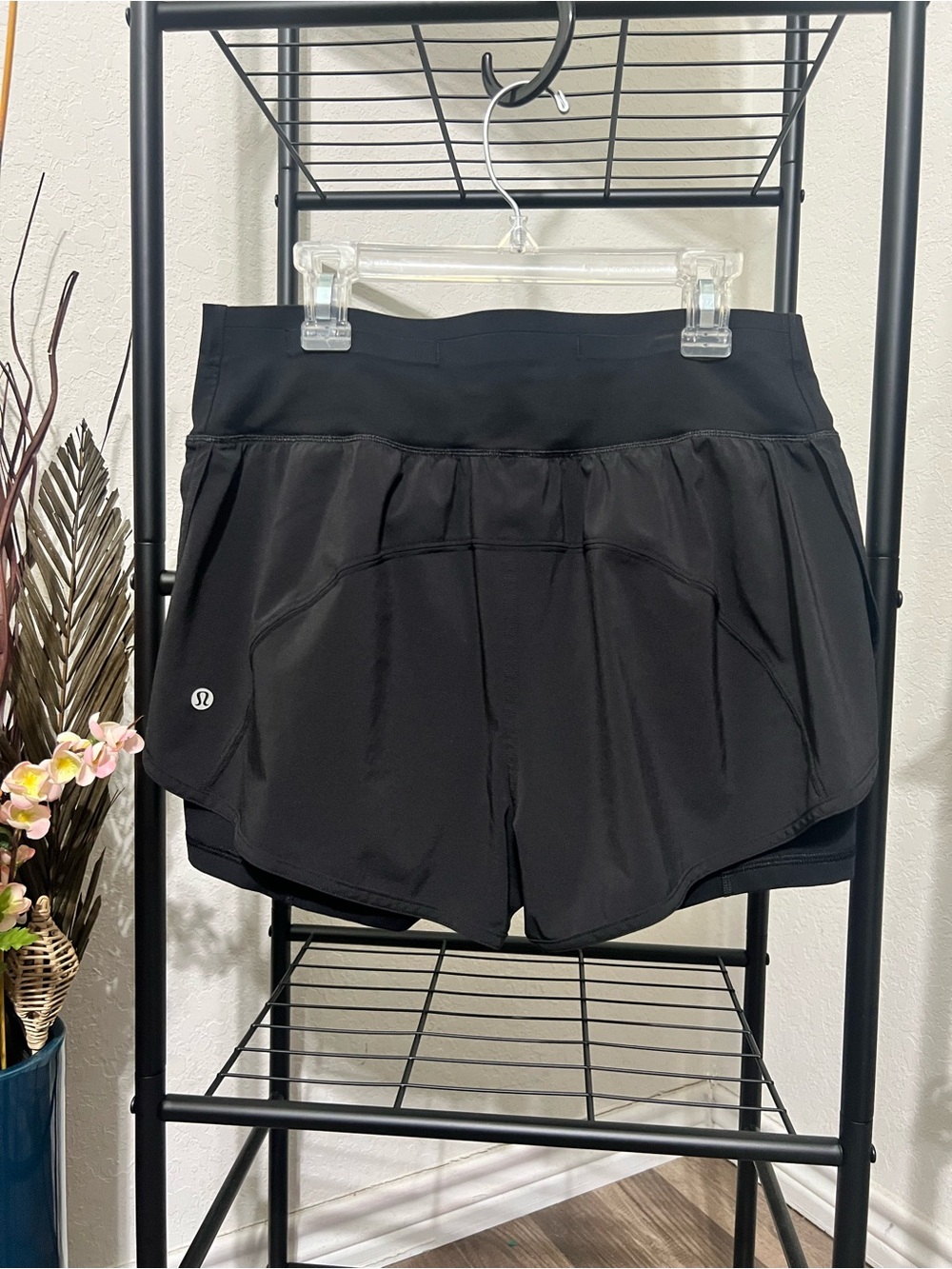 lululemon athletica Black Running Shorts with Inner Liner